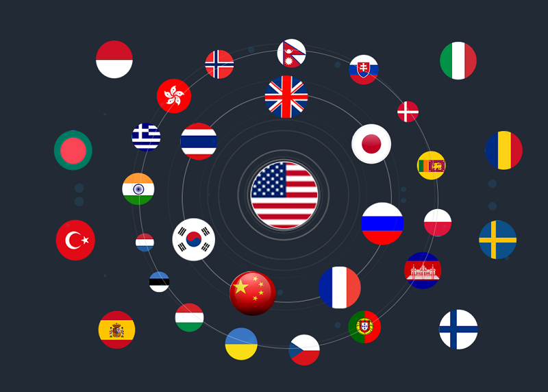 spraakvertaler - ondersteuning voor 40 talen en 93 accenten