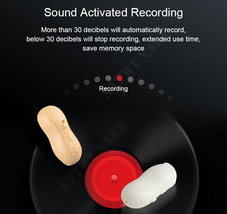 geluid en voice recorder - geluid geactiveerde opname