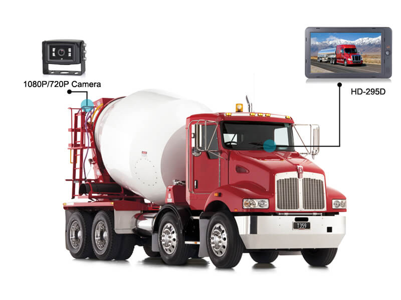 mixer truck achteruitrijcamera systeem