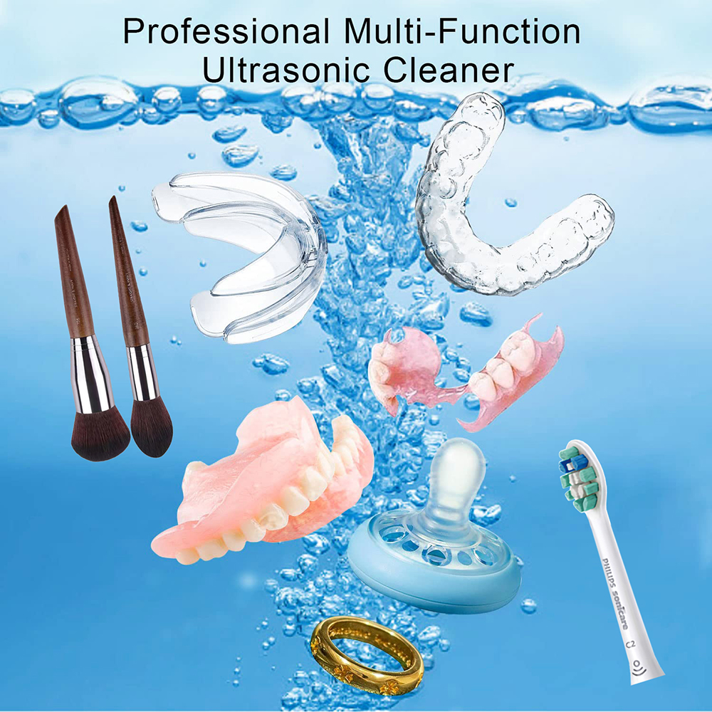 ultrasoon reinigingsapparaat voor tandenborstels, tandprothesen