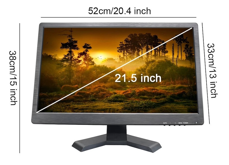 LCD LED monitor vesa 21 inch voor camera's met bnc