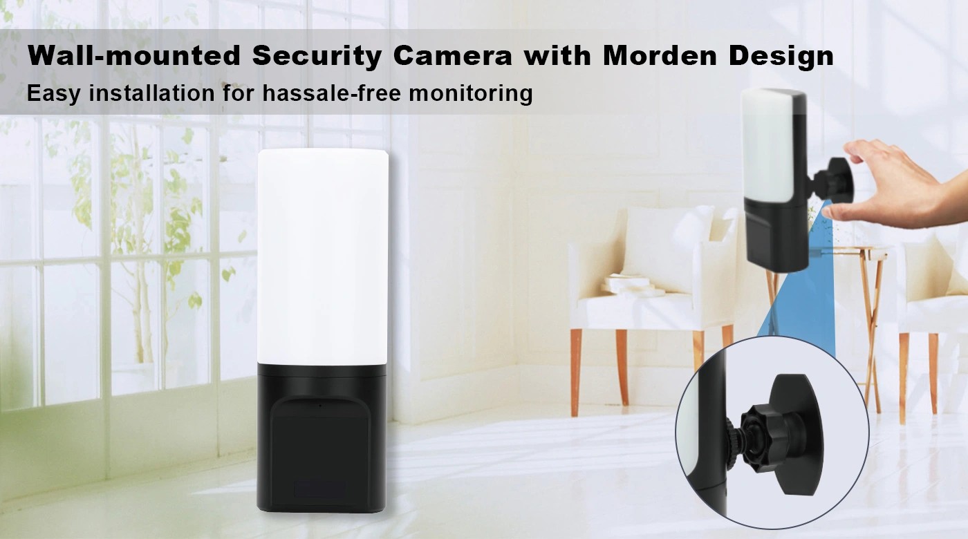 Lampspion verborgen beveiligingscamera voor uw huis, appartement, kantoor
