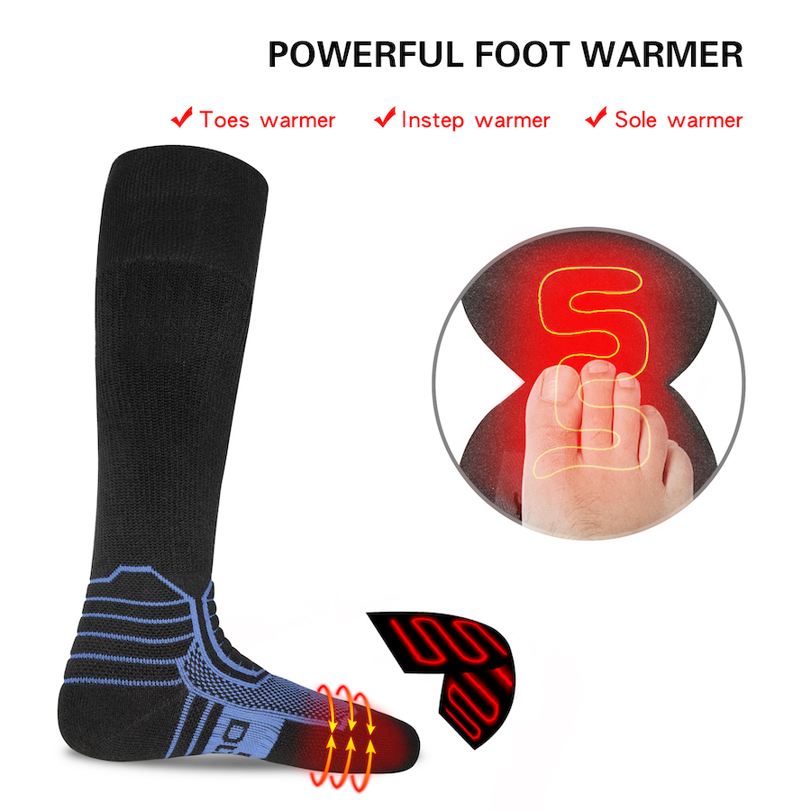 sokken met elektrische verwarming - thermo verwarmde sokken