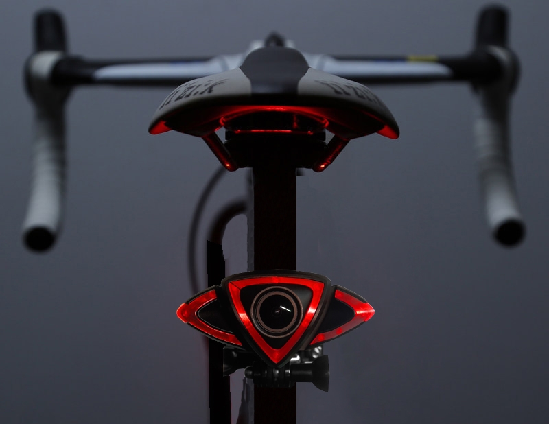fiets achteruitrijcamera wifi + LED waarschuwingslampjes