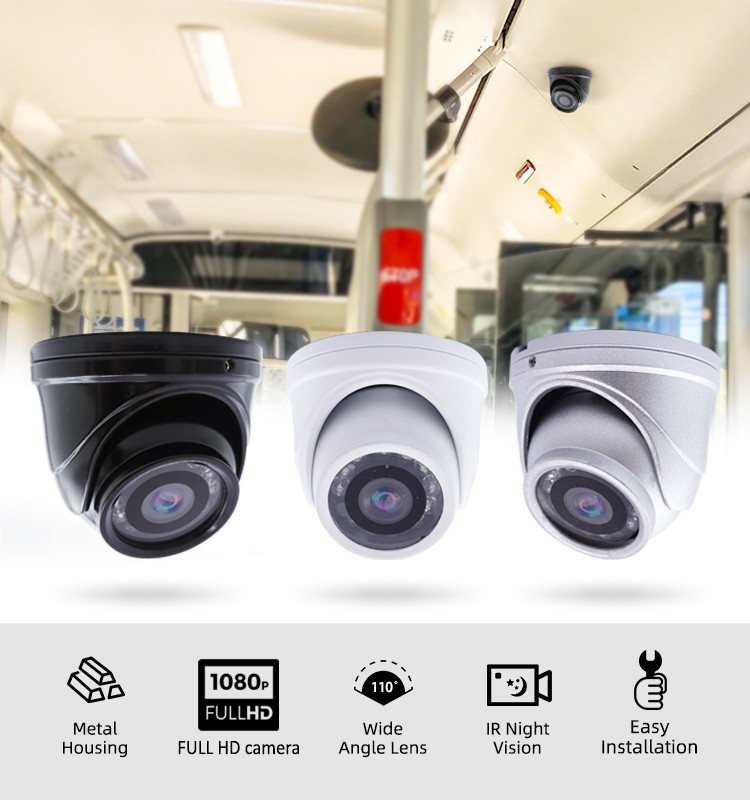 FULL HD autocamera AHD 3,6 mm lens + 12 IR LED's en filter