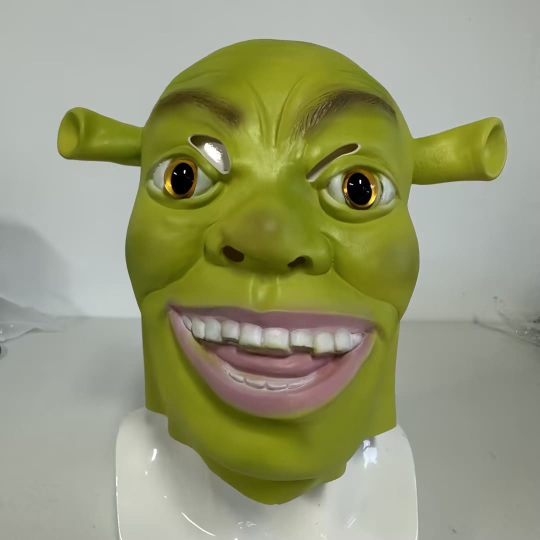 Shrek-masker voor carnaval