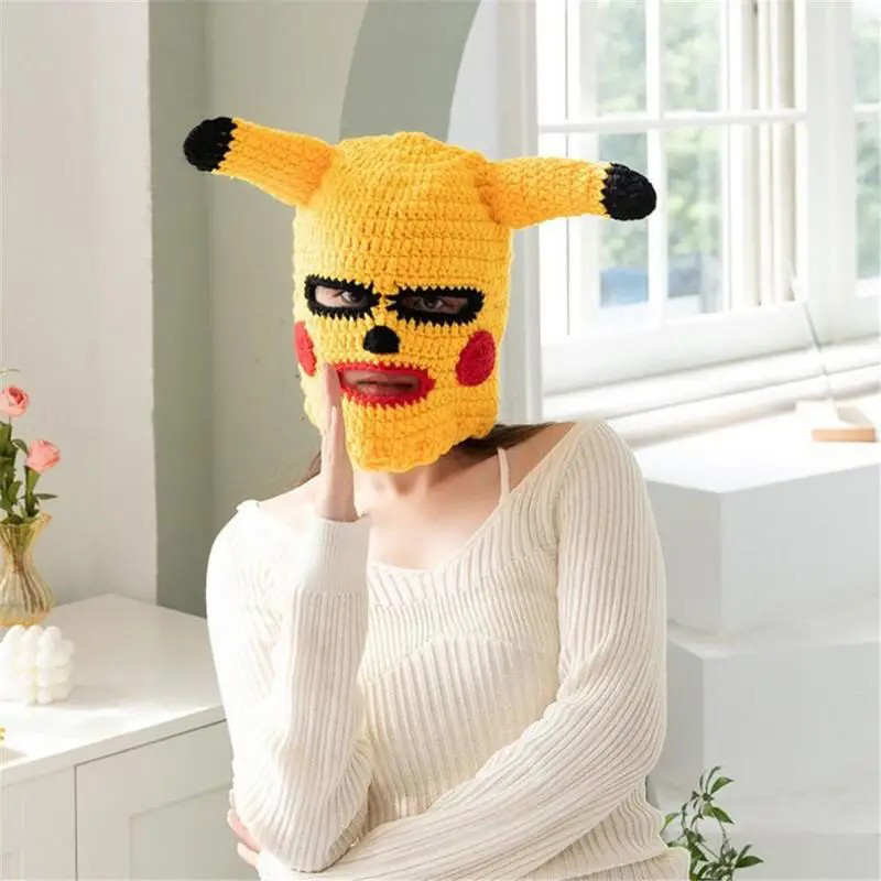 pikachu mask gezichtsmasker met oren