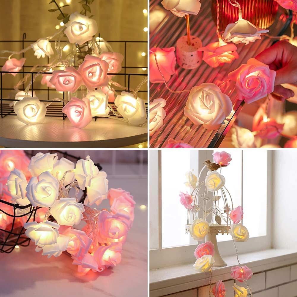 LED-rozen - gloeiende rozen als decoratieve verlichting