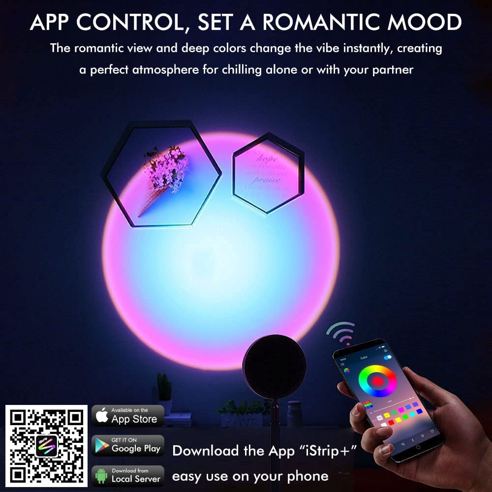 wifi-lamp rgb kleurrijk voor app voor ondersteuning van mobiele telefoons