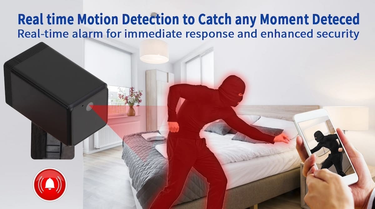 bewegingsdetectie spionagebeveiligingscamera voor huisappartement