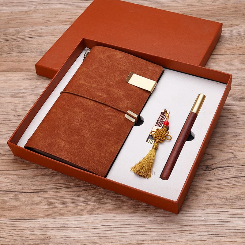 cadeauset pen record luxe stijlvol cadeau voor mannen vrouwen houten