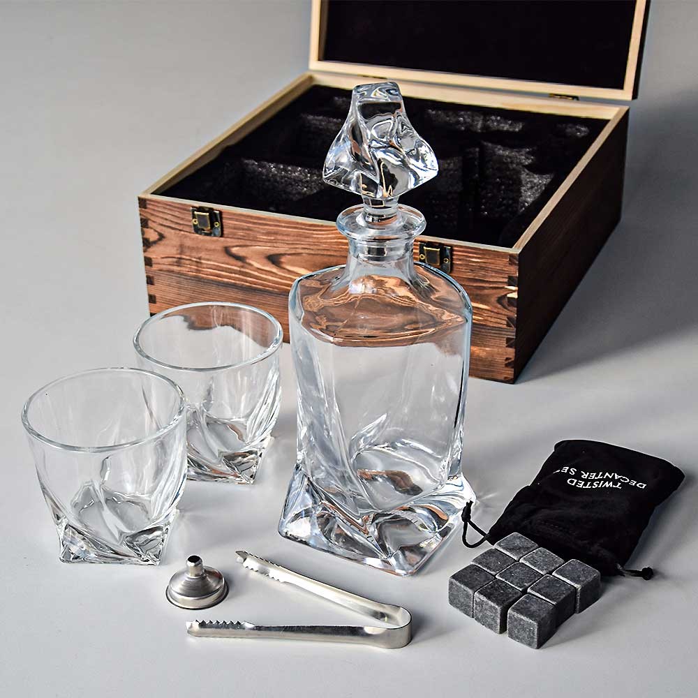 whisky karaf + glazen luxe set