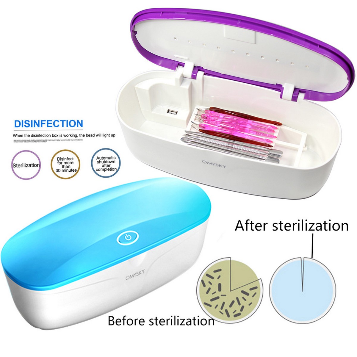 sterilisatiebox voor desinfectie
