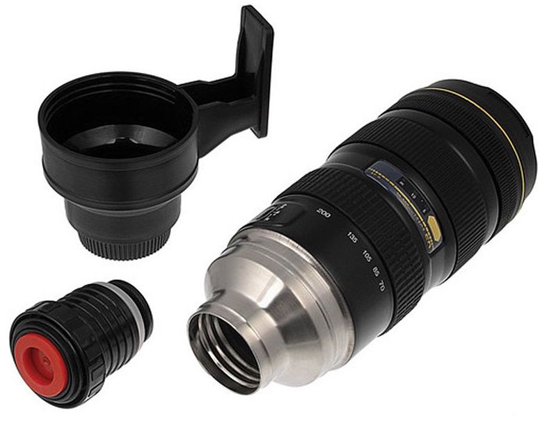 Cameralens koffiemok (cup) thermo