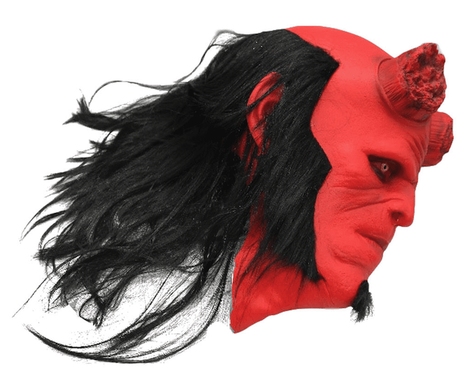 Hellboy gezichtsmasker voor volwassenen