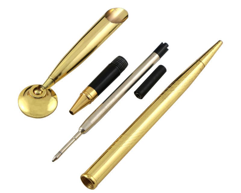 Exclusieve gouden pen met standaard