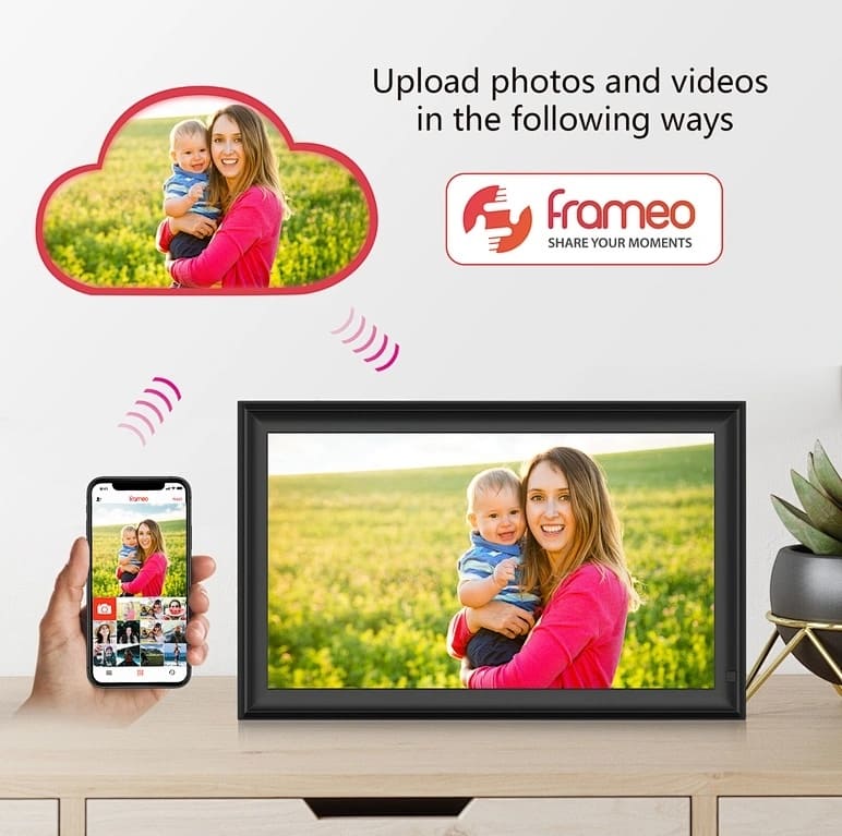 digitale fotolijst voor foto's wifi app touchscreen 15"