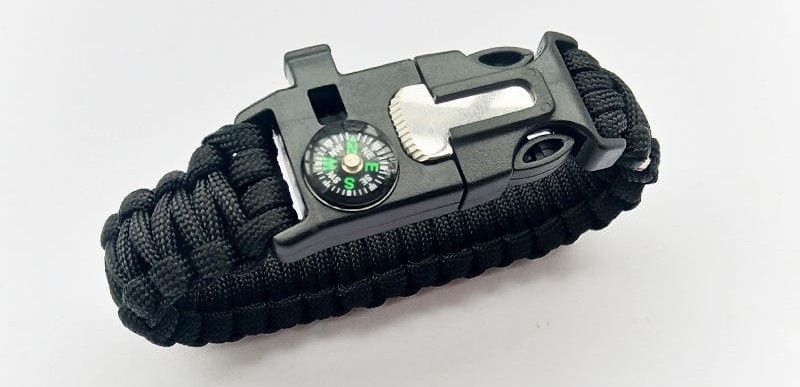 paracord armband met touw en kompas