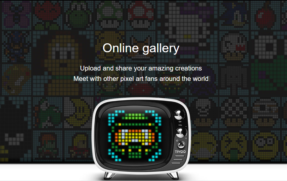 tivoo speaker pixel art online galerij