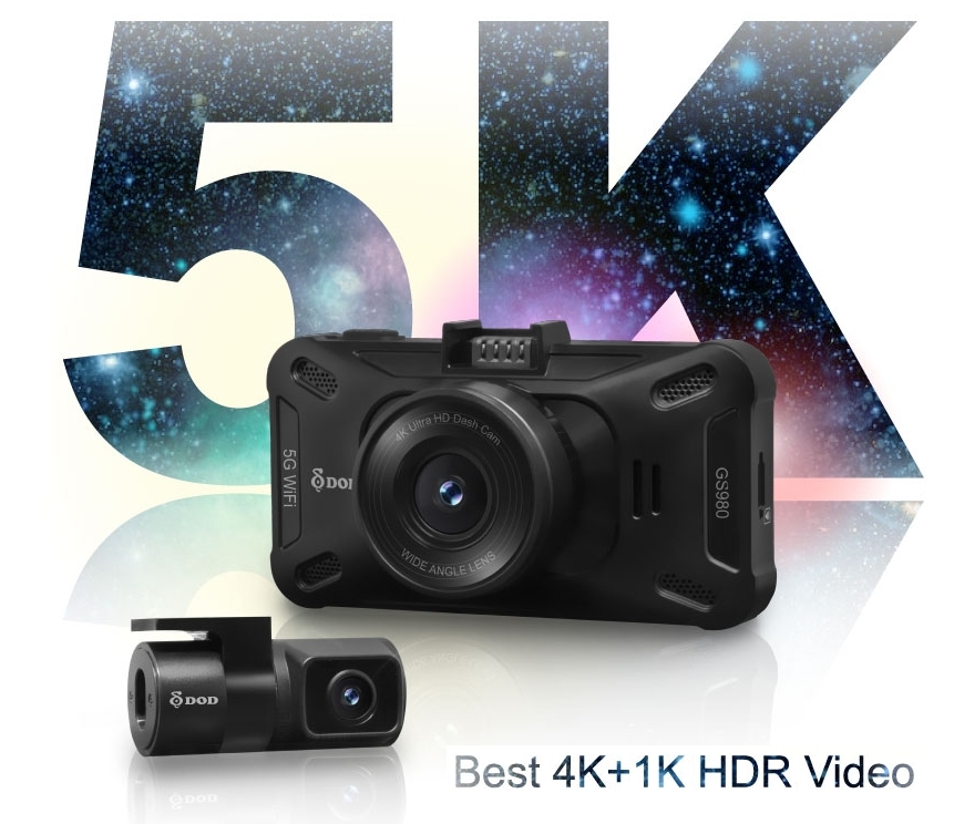 beste dash cam 4k 5k autocamera dubbele DOD GS980D