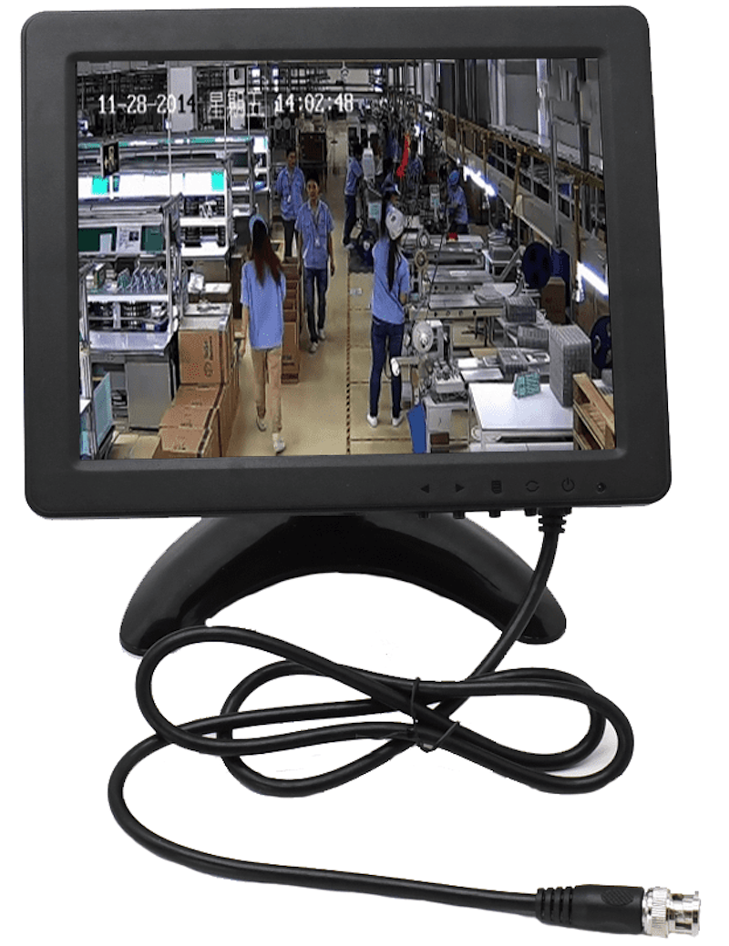 Kleine monitor voor het bekijken van camera's / camera met externe BNC-ingang
