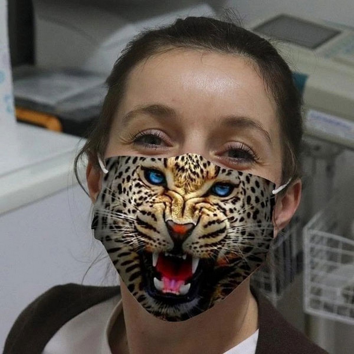 luipaard gezichtsmasker