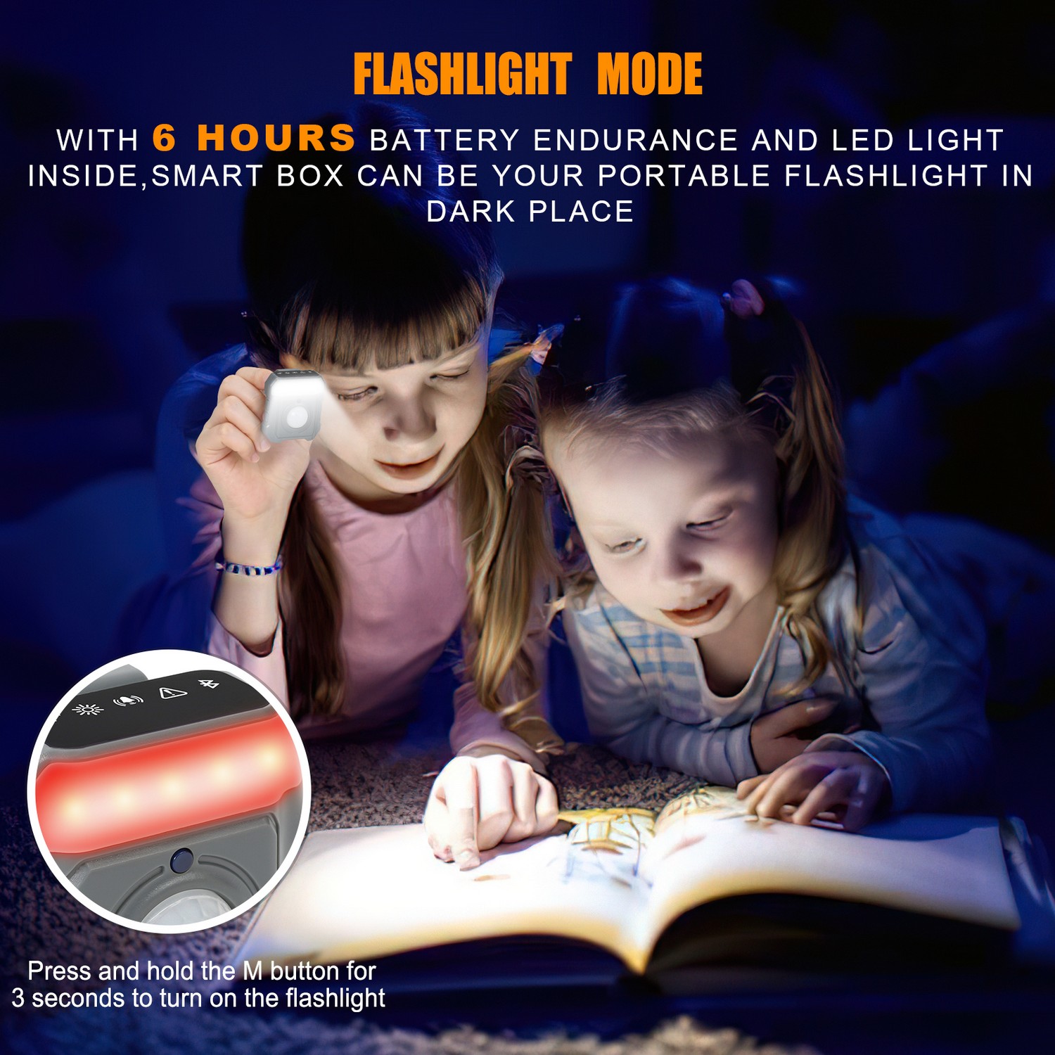 beveiliging slim alarm - zaklampmodus - LED-licht