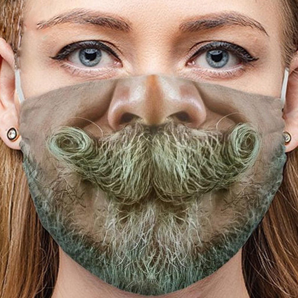 3D-masker print snor en baard