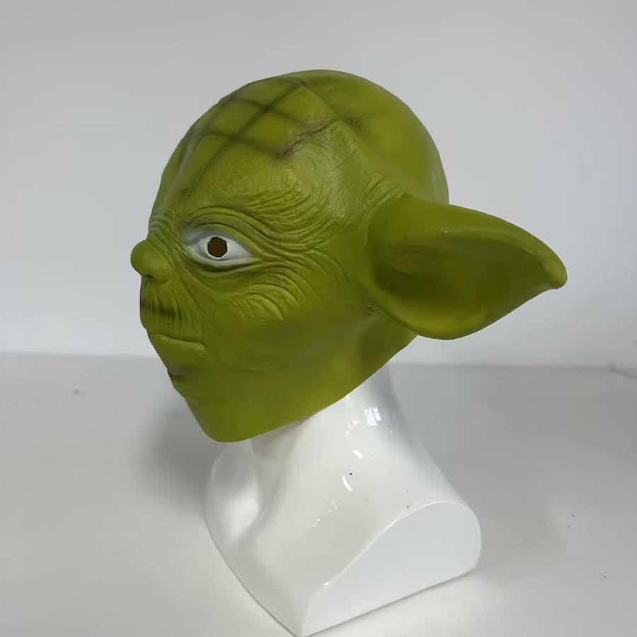 Star wars gezichtsmasker - Yoda groene latex