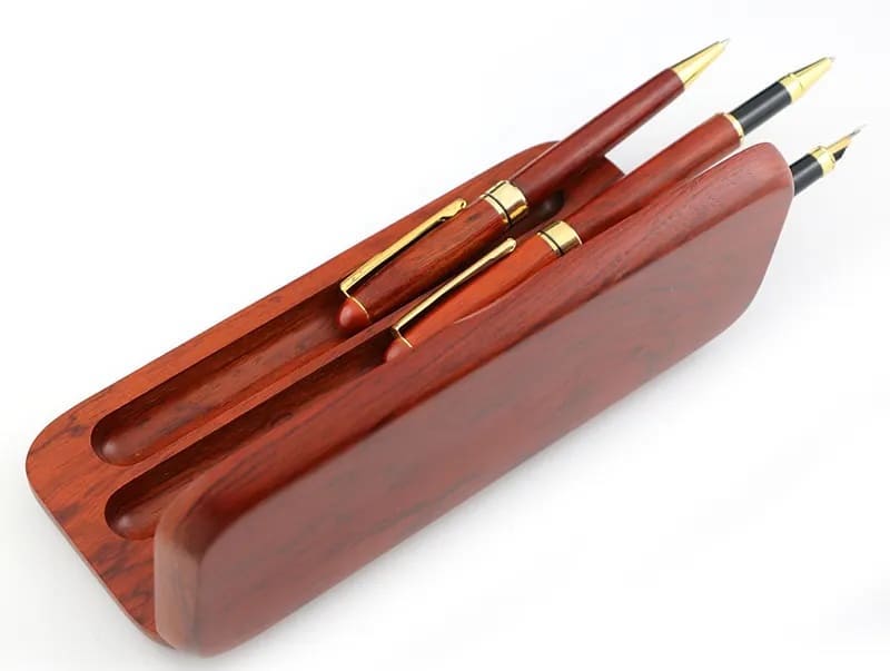houten pennen cadeauset