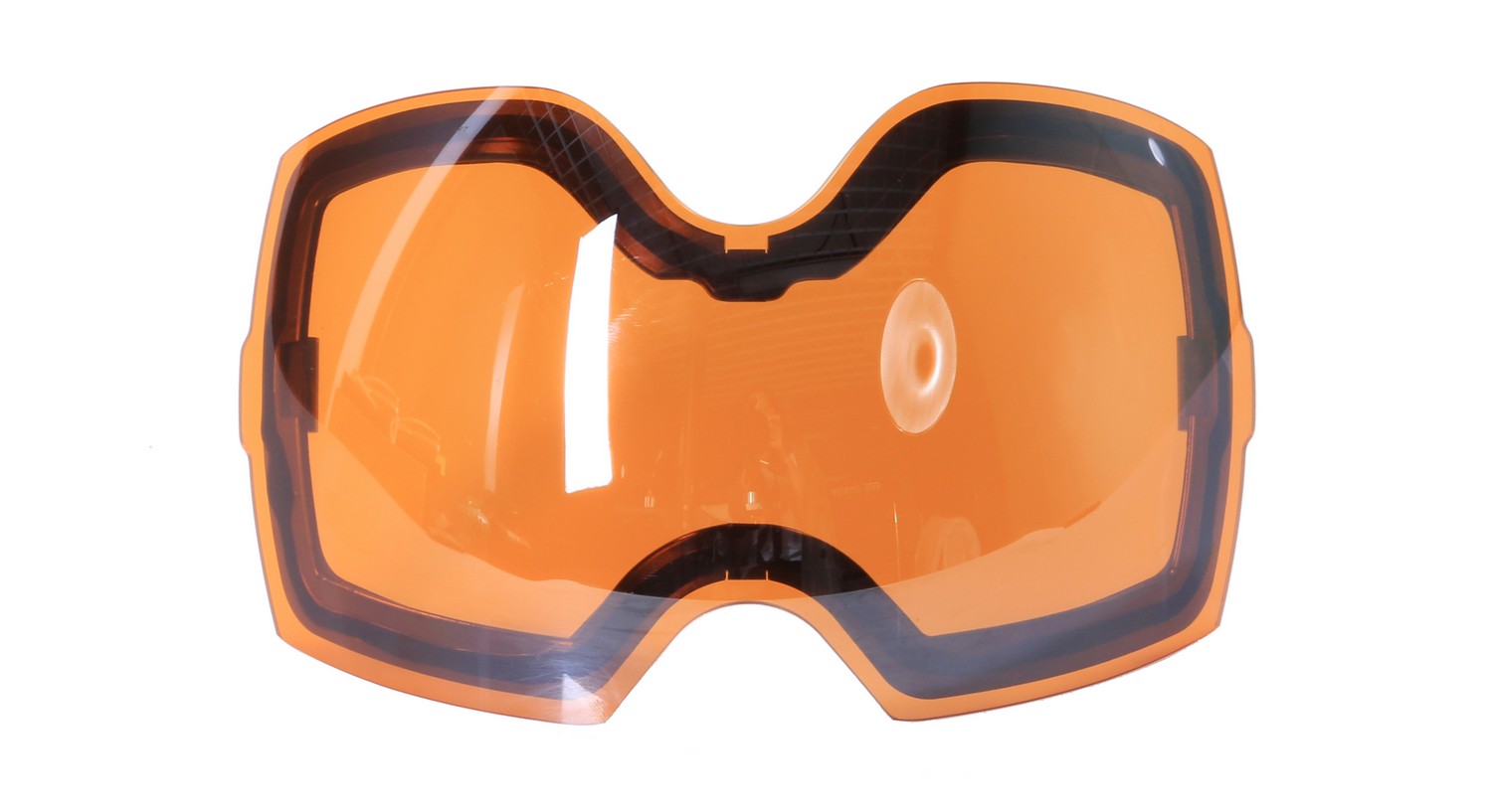Oranje vervangend glas voor skibril
