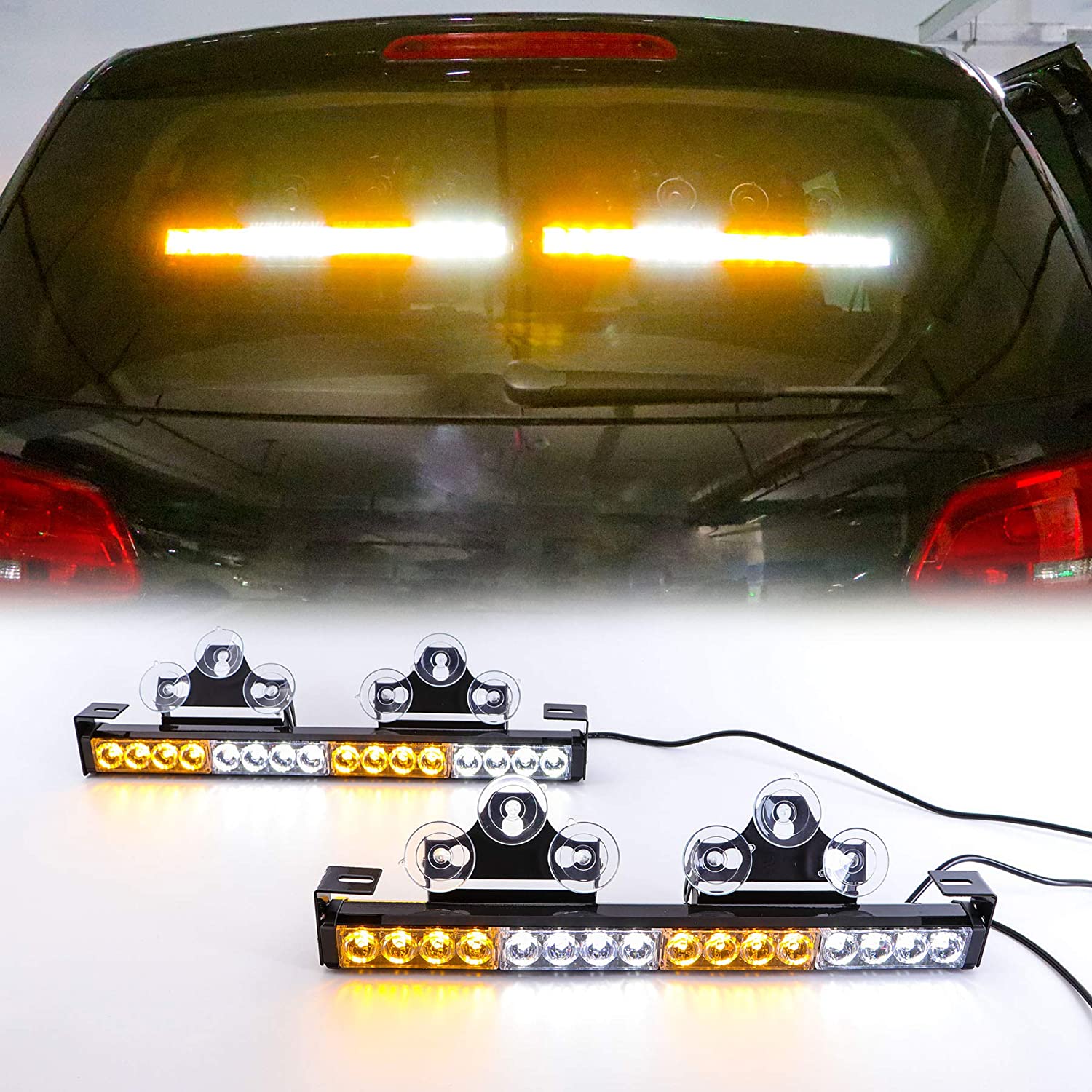 Knipperende LED lampjes voor de auto geel wit multi color