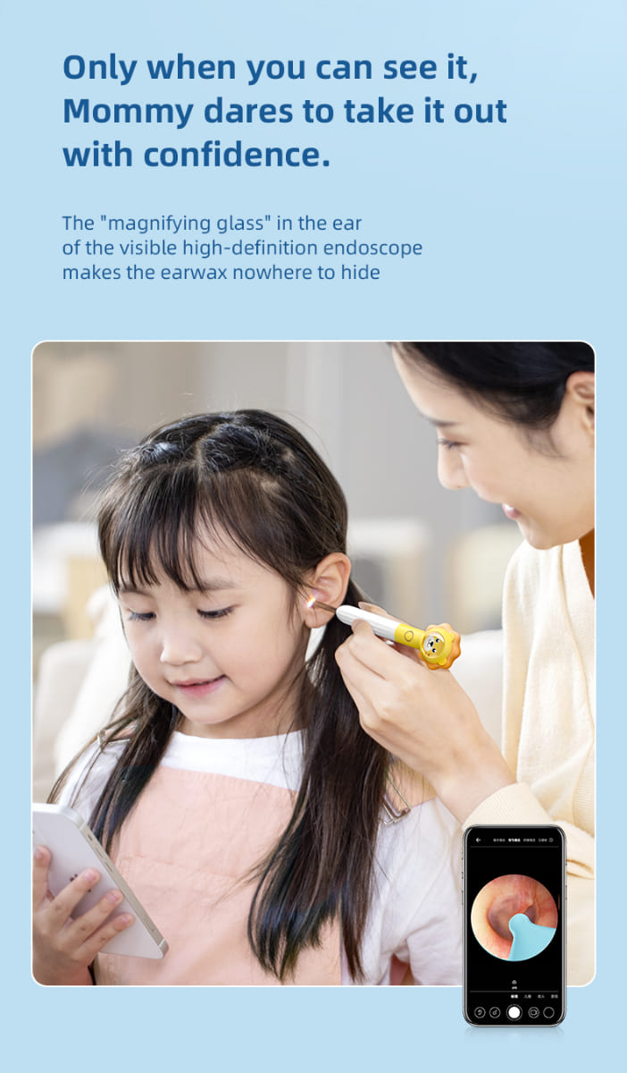 oorsmeerreiniger met WiFi voor kinderen in-ear camera