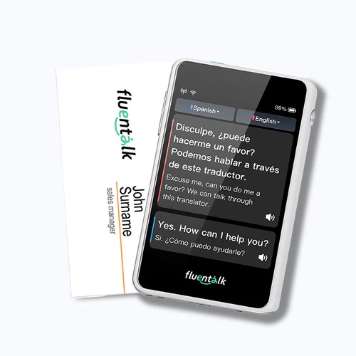Fluentalk T1 mini - Visa-kaartformaat met 2,8" HD-scherm