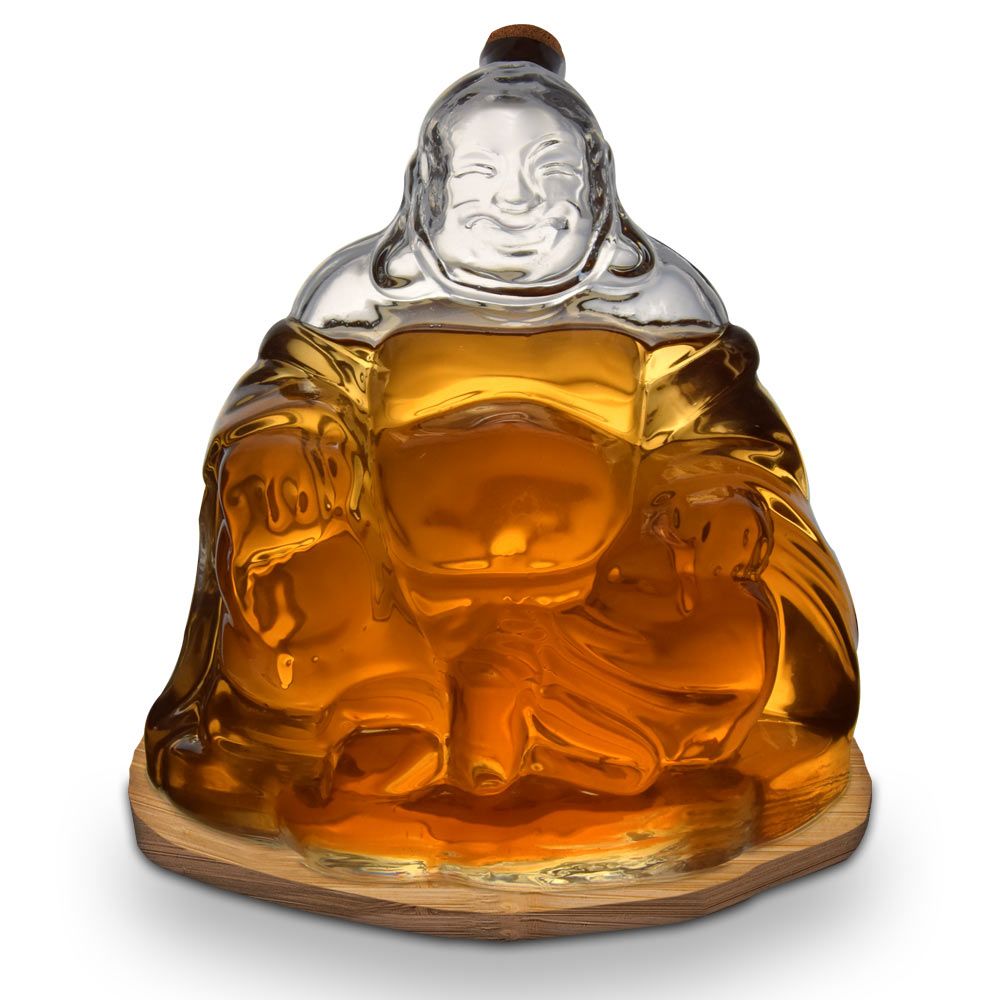 Boeddha karaf voor rum, whisky of bourbon