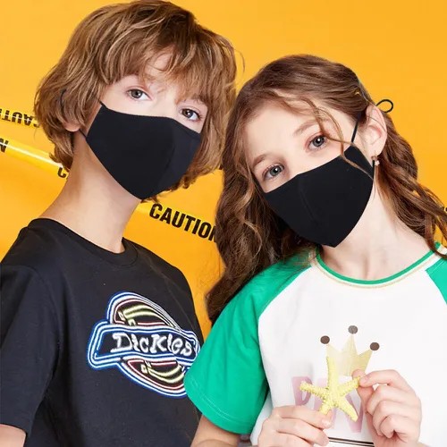 zwart beschermend masker voor kinderen