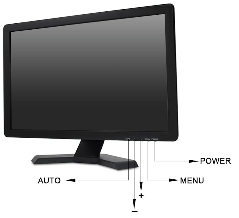 bnc-monitor 19 inch Active Matrix TFT LCD-monitor