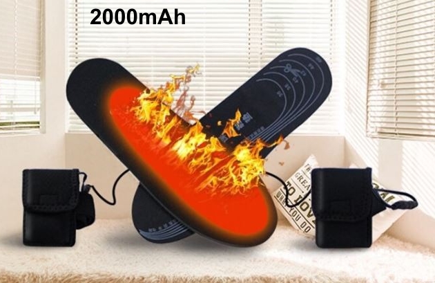 thermometer les niet verwant Verwarmde inlegzolen oplaadbare 2000 mAh batterij - schoenmaat EUR 36-46 |  Cool Mania