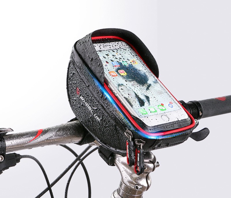waterdichte mobiele telefoonhoes voor op de fiets