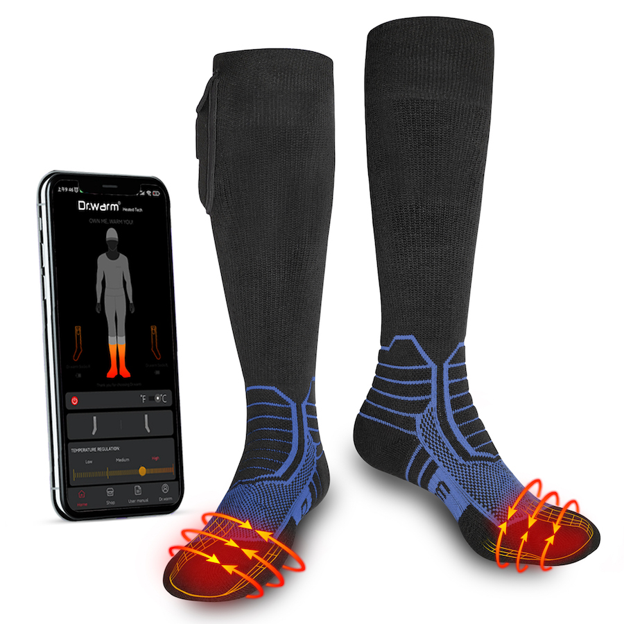sokken met batterijen bluetooth electro sokken