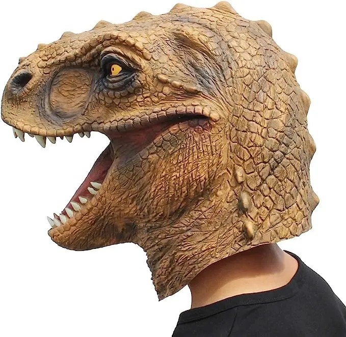 Halloween masker siliconen dinosaurus t rex dinosaurus hoofdmasker