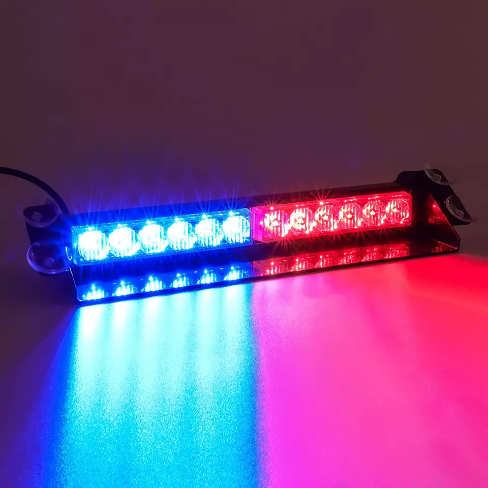 Knipperende LED-stroboscoopbakens (lichten) voor de auto met de mogelijkheid om kleuren en knipperstijlen te veranderen