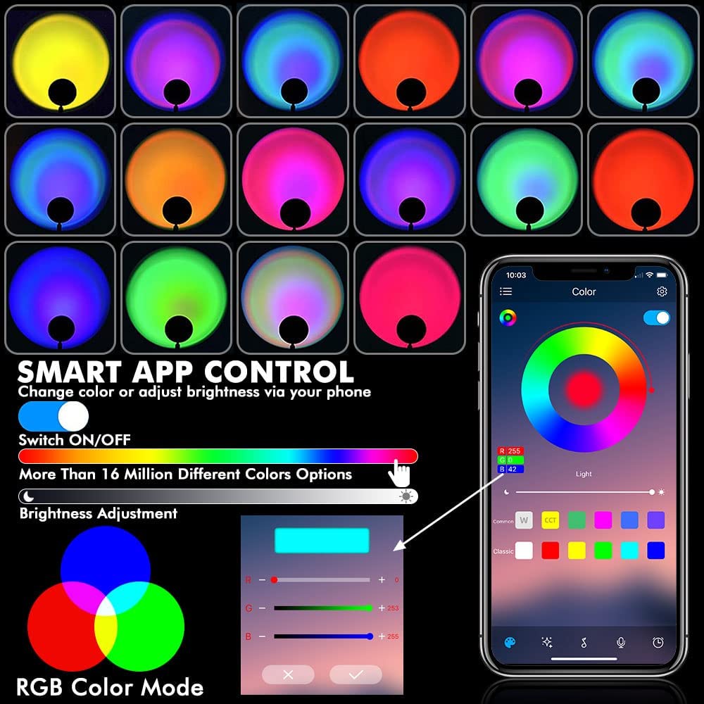 wifi-lamp voor smartphone mobiele app bestuurd RGB kleurrijk