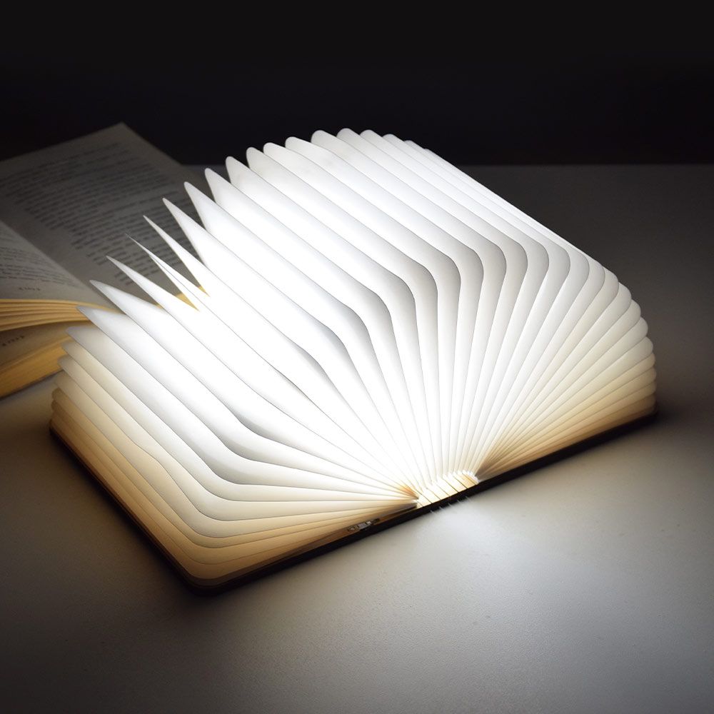LED boek - lamp in de vorm van een vouwboek