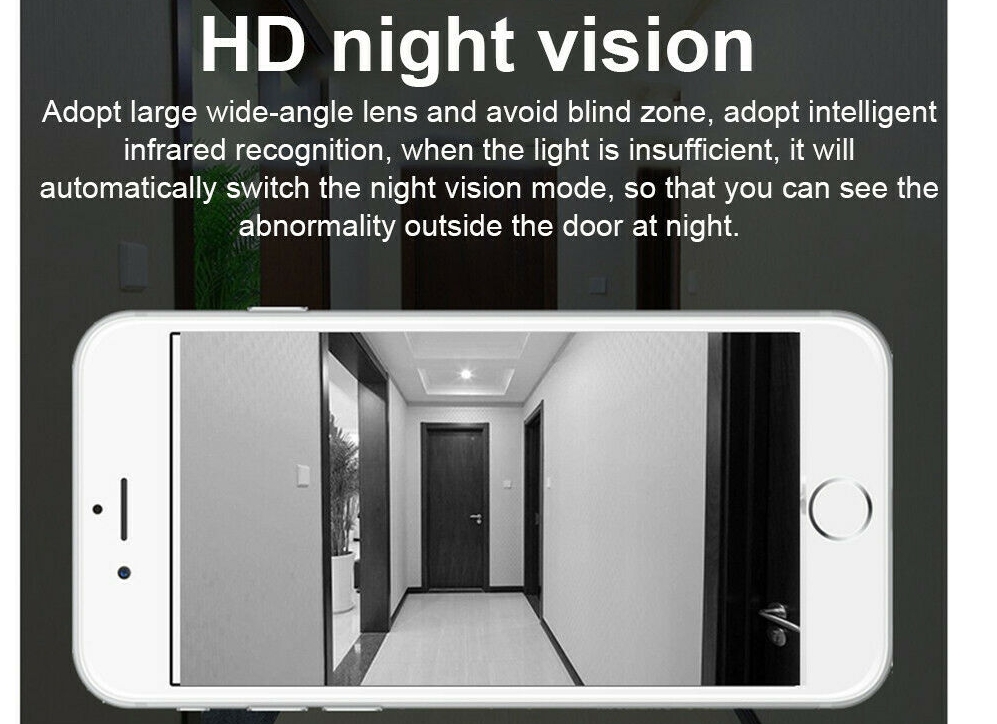 IR nachtzicht video deurbel draadloos