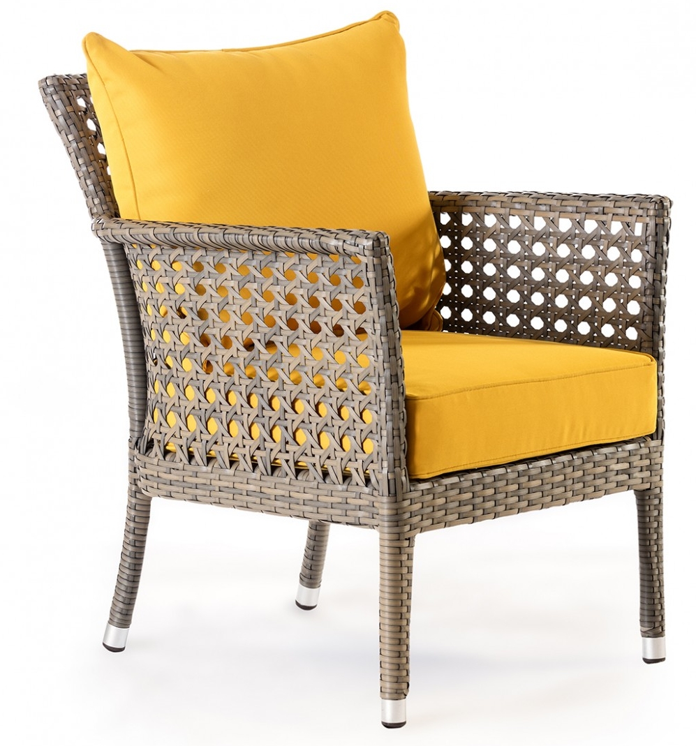 rotan tuinbank fauteuil in moderne luxe