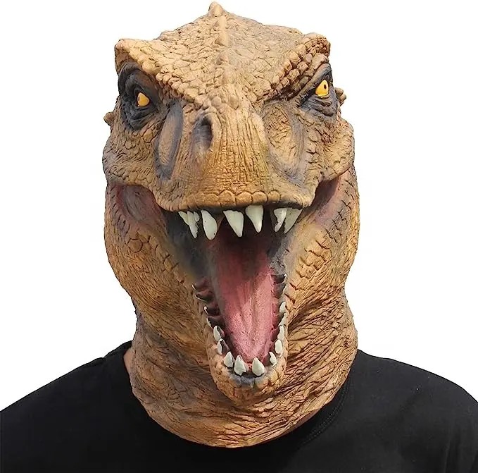 Dino-masker - Jurassic Park-maskergezicht (hoofdmasker)