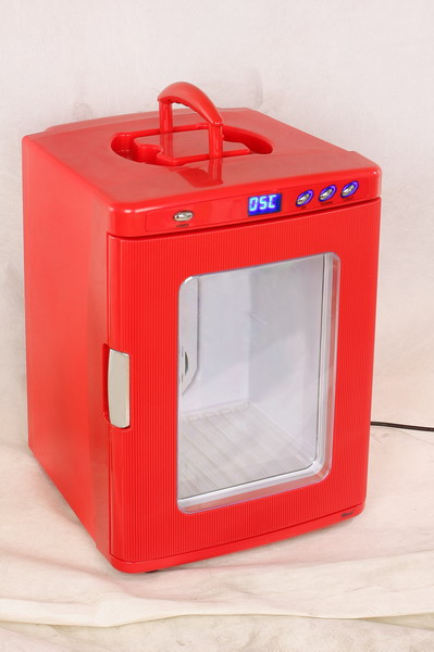 rode minikoeler koelkast retro