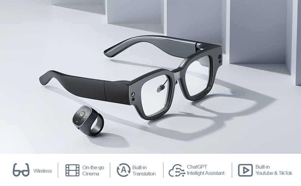 VR-bril slim met chat gpt smart 3D draadloos