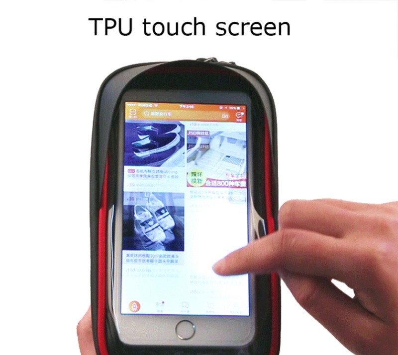 fietskoffer touchscreen